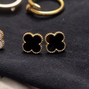 Black OR White Clover Earrings